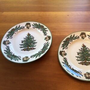 Spode Garland dinner plate, Christmas tree